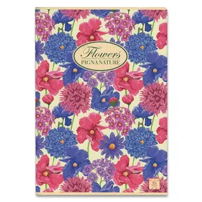 Školský zošit Pigna Nature Flowers A5, linajkový, 40 listov, mix motívov